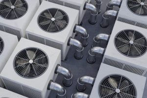 Commercial HVAC units (heating, ventilation and air conditioning).